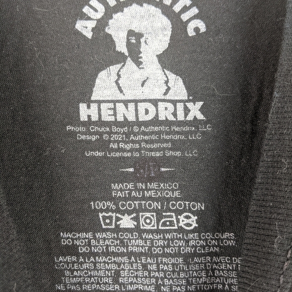 Authentic Hendrix Jimi Hendrix Experience Graphic Tee Size Small - Picture 4 of 5